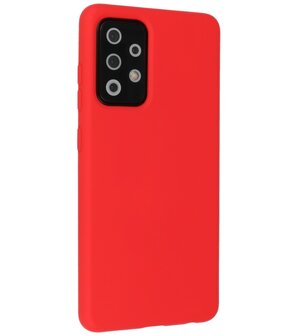 2.0mm Dikke Fashion Backcover Telefoonhoesje voor Samsung Galaxy A52 / A52 5G - Rood