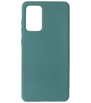 2.0mm Dikke Fashion Backcover Telefoonhoesje voor Samsung Galaxy A72 / A72 5G - Donker Groen