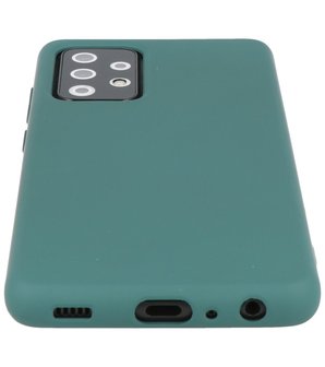 2.0mm Dikke Fashion Backcover Telefoonhoesje voor Samsung Galaxy A72 / A72 5G - Donker Groen