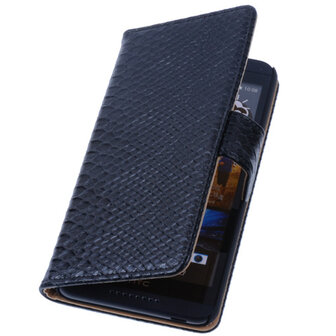 Bestcases Slang Zwart Hoesje voor HTC Desire 816 Bookcase Cover
