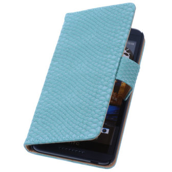 Bestcases Slang Turquoise Hoesje voor HTC Desire 816 Bookcase Cover