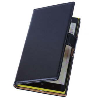 PU Leder Zwart Hoesje Nokia Lumia 1320 Book/Wallet Case/Cover