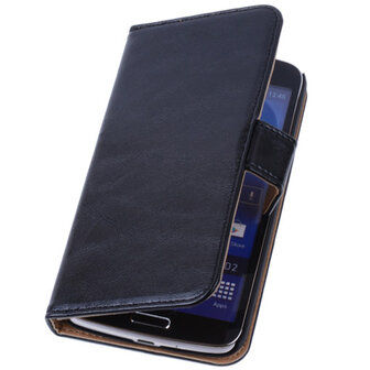PU Leder Zwart Hoesje voor Samsung Galaxy Grand 2 Book/Wallet Case/Cover
