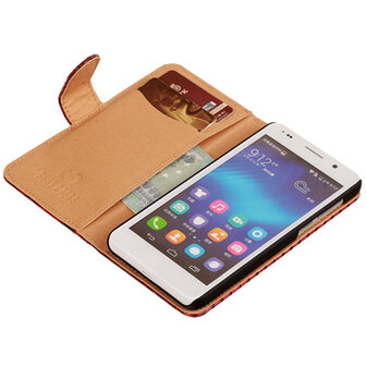 BC Slang Rood Honor 6 Bookcase Cover Hoesje