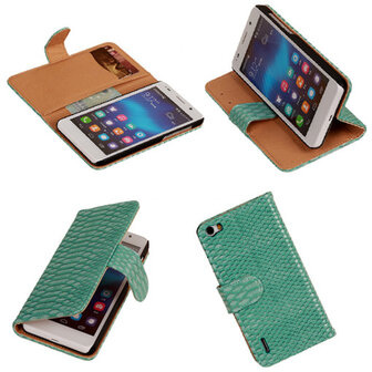 Bestcases "Slang" Turquoise Honor 6 Bookcase Cover Hoesje 