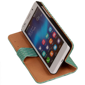 BC Slang Turquoise Honor 6 Bookcase Cover Hoesje