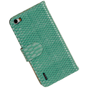 BC Slang Turquoise Honor 6 Bookcase Cover Hoesje