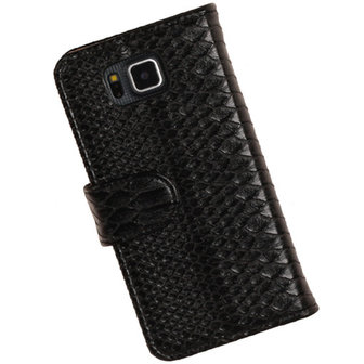 BC Slang Zwart Hoesje voor Samsung Galaxy Core Plus Bookcase Cover