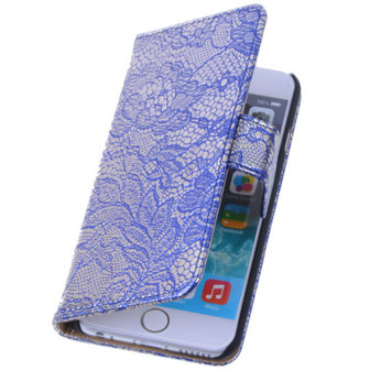 Lace Blauw iPhone 6 Book/Wallet Case/Cover