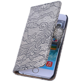 Lace Zwart iPhone 6 Book/Wallet Case/Cover
