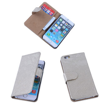 Lace Goud iPhone 6 Plus Book/Wallet Case/Cover Hoesje