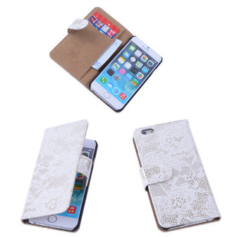Lace Wit iPhone 6 Plus Book/Wallet Case/Cover Hoesje