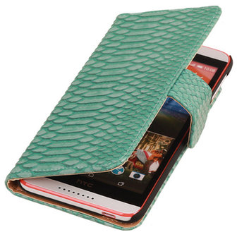 BC Slang Turquoise Hoesje voor HTC Desire 820 Book/Wallet Case