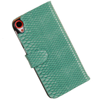 BC Slang Turquoise Hoesje voor HTC Desire 820 Book/Wallet Case