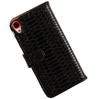 BC Slang Zwart Hoesje voor HTC Desire 820 Book/Wallet Case