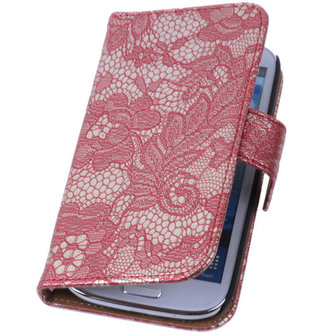 Lace Rood Samsung Galaxy Note 3 Book/Wallet Case/Cover Hoesje