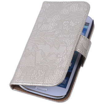 Lace Goud Samsung Galaxy Note 3 Neo Book/Wallet Case/Cover
