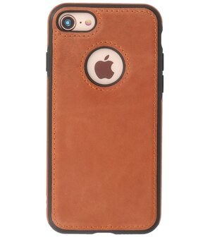 Lederen Backcover Hoesje voor iPhone SE 2020 - iPhone 8 en iPhone 7 - Cognac