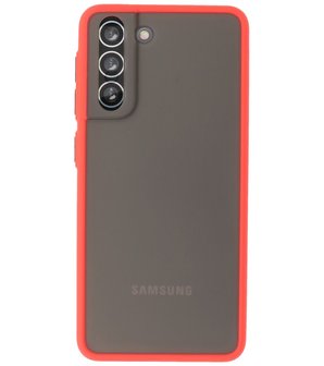 Kleurcombinatie Hard Case voor Samsung Galaxy S21 - Rood