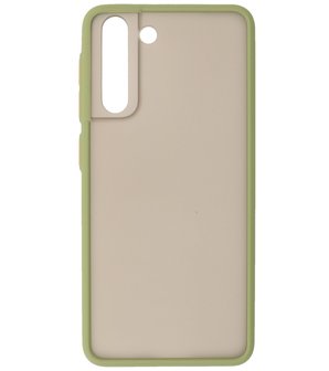 Kleurcombinatie Hard Case voor Samsung Galaxy S21 - Groen