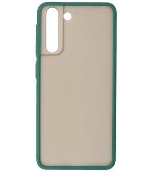 Kleurcombinatie Hard Case voor Samsung Galaxy S21 - Donker Groen