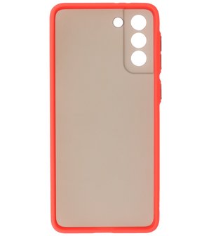 Kleurcombinatie Hard Case voor Samsung Galaxy S21 Plus - Rood