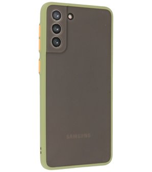 Kleurcombinatie Hard Case voor Samsung Galaxy S21 Plus - Groen