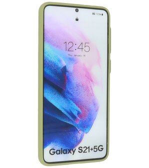 Kleurcombinatie Hard Case voor Samsung Galaxy S21 Plus - Groen
