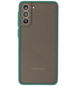 Kleurcombinatie Hard Case voor Samsung Galaxy S21 Plus - Donker Groen