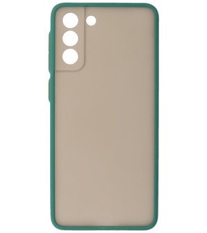 Kleurcombinatie Hard Case voor Samsung Galaxy S21 Plus - Donker Groen