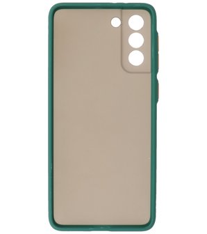 Kleurcombinatie Hard Case voor Samsung Galaxy S21 Plus - Donker Groen