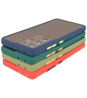 Kleurcombinatie Hard Case voor Samsung Galaxy S21 Ultra - Zwart