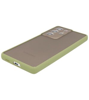 Kleurcombinatie Hard Case voor Samsung Galaxy S21 Ultra - Groen