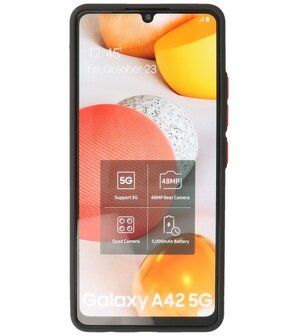 Kleurcombinatie Hard Case voor Samsung Galaxy A42 5G - Zwart