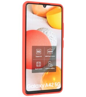 Kleurcombinatie Hard Case voor Samsung Galaxy A42 5G - Rood