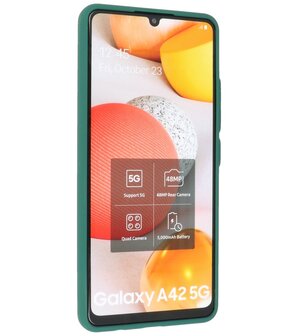 Kleurcombinatie Hard Case voor Samsung Galaxy A42 5G - Donker Groen