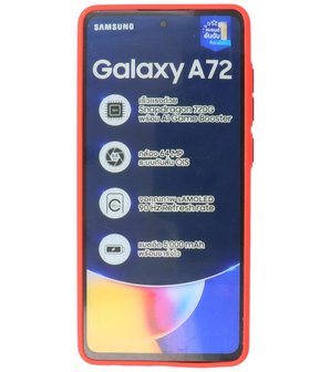 Kleurcombinatie Hard Case voor Samsung Galaxy A72 5G - Rood