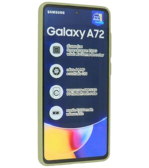 Kleurcombinatie Hard Case voor Samsung Galaxy A72 5G - Groen