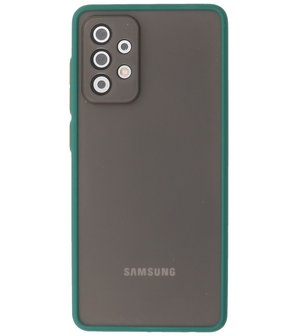 Kleurcombinatie Hard Case voor Samsung Galaxy A72 5G - Donker Groen