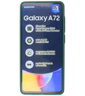 Kleurcombinatie Hard Case voor Samsung Galaxy A72 5G - Donker Groen