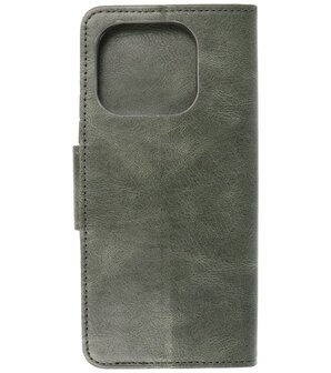 Portemonnee Wallet Case Hoesje voor Xiaomi Mi 11 Pro - Donker Groen