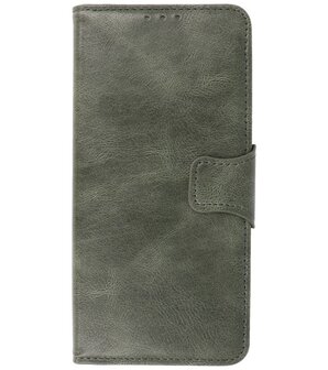 Portemonnee Wallet Case Hoesje voor Xiaomi Mi 11 Pro - Donker Groen