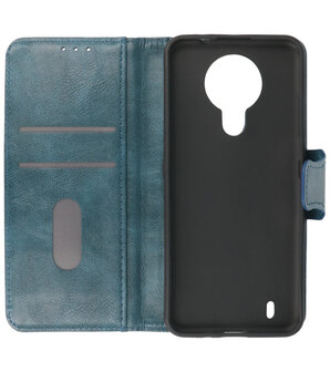 Portemonnee Wallet Case Hoesje voor Nokia 1.4 - Blauw