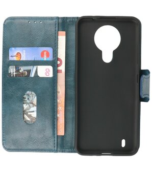 Portemonnee Wallet Case Hoesje voor Nokia 1.4 - Blauw