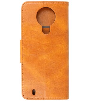 Portemonnee Wallet Case Hoesje voor Nokia 1.4 - Bruin