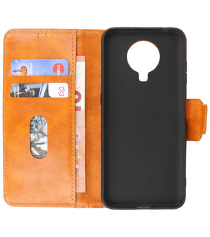 Portemonnee Wallet Case Hoesje voor Nokia G20 - Nokia G10 - Bruin