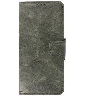 Portemonnee Wallet Case Hoesje voor Nokia G20 - Nokia G10 - Donker Groen