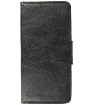 Portemonnee Wallet Case Hoesje voor OnePlus 9R - Zwart