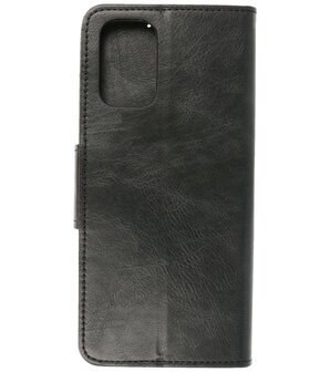 Portemonnee Wallet Case Hoesje voor OnePlus 9R - Zwart