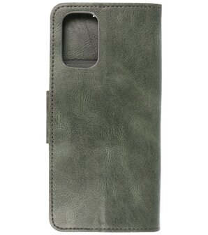 Portemonnee Wallet Case Hoesje voor OnePlus 9R - Donker Groen